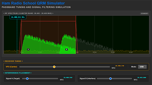 QRM Simulator and Passband Tuning screenshot